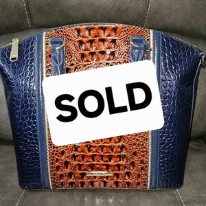 Brahmin Navy & Pecan Large Duxbury!